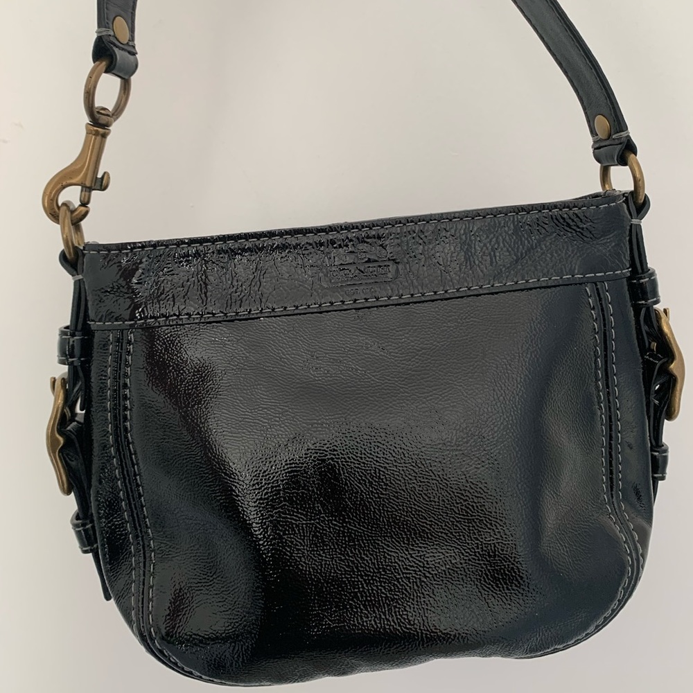Coach Purse | Black Leather Mini Zoe Hobo Bag